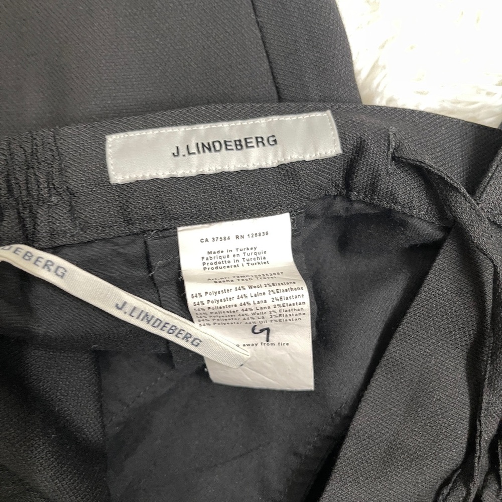 J.Lindeberg Sasha Tech Travel Trousers Slim Fit Black EU 46 (US 30/31) - Picture 7 of 8